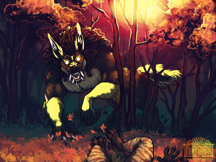 Portrait (2021); $100. For @Darkspot (FurAffinity).