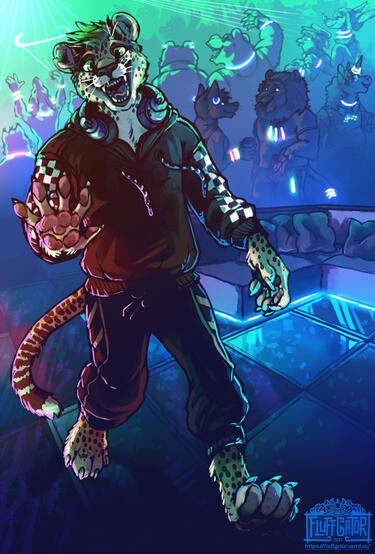 Portrait (2021); $120. For @LukastheRaccoon.