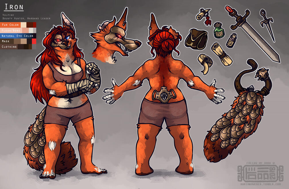 Reference Sheet (2018); $120. For @Remikih.